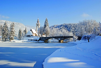 Zimní Bohinj (www.slovenia.info, photo: Turizem Bohinj)